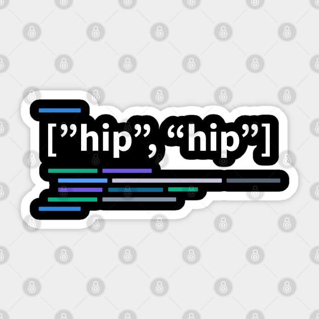 Developer Hip Hip Array (Hooray) Sticker by thedevtee